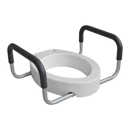 Dynarex Dynarex Elongated Raised Toilet Seat W/ Arms, Pack of 3 10363-3